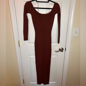 Deep Back body con dress-Fashion Nova